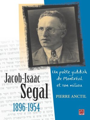 cover image of Jacob Isaac Segal 1896-1954